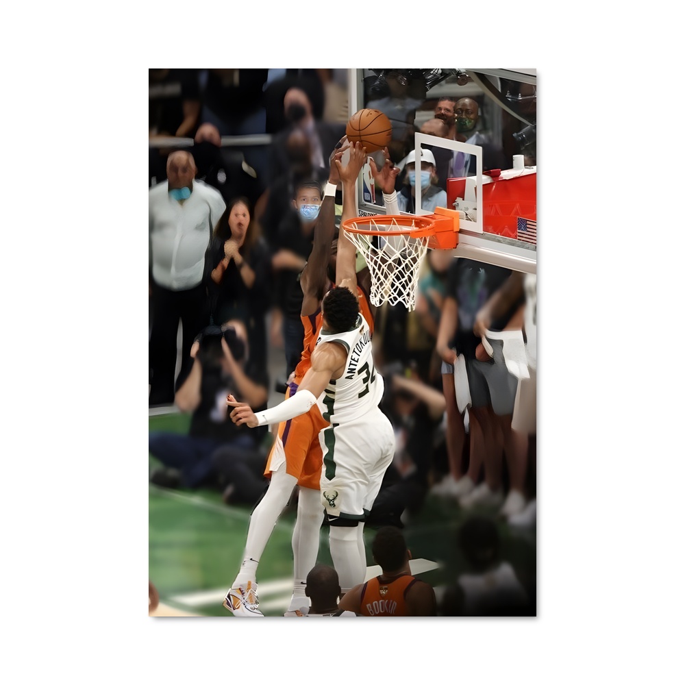 Poster Dunk de Lébron – affiche Basketball